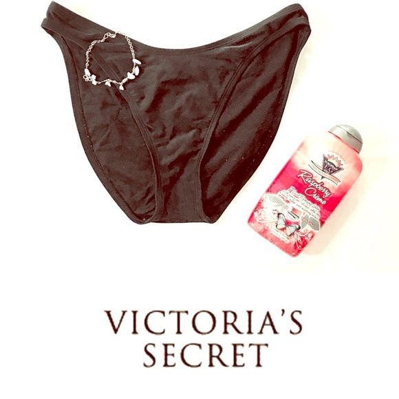 Victoria’s Secret👙 Black Bikini Swim Bottom, M - Picture 1 of 4